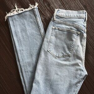 3x1 DIY Straight Jeans Raw Hem High Rise - Size 26